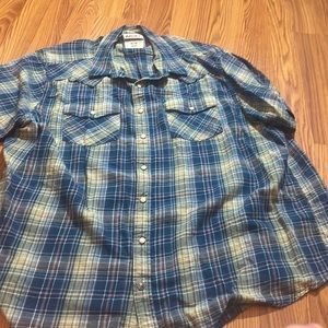 ARIAT MENS short sleeve button up